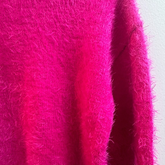 Justice Girls Vibrant Fuzzy V-Neck Sweater - Picture 5 of 5